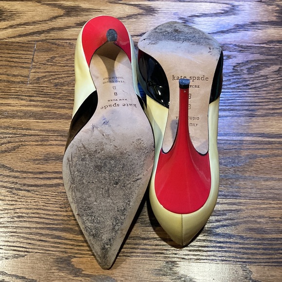 Color blocking KSNY Pointed Toe Stilettos High Heels - Picture 7 of 9